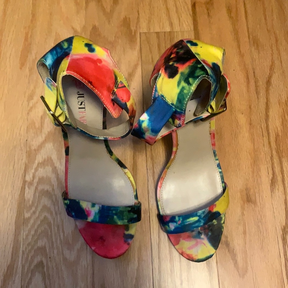 Floral JustFab high heels